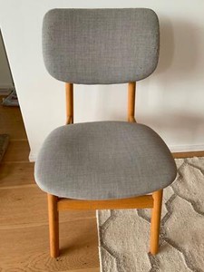 6x Freedom Grey Wooden Dining Chairs | Dining Chairs | Gumtree