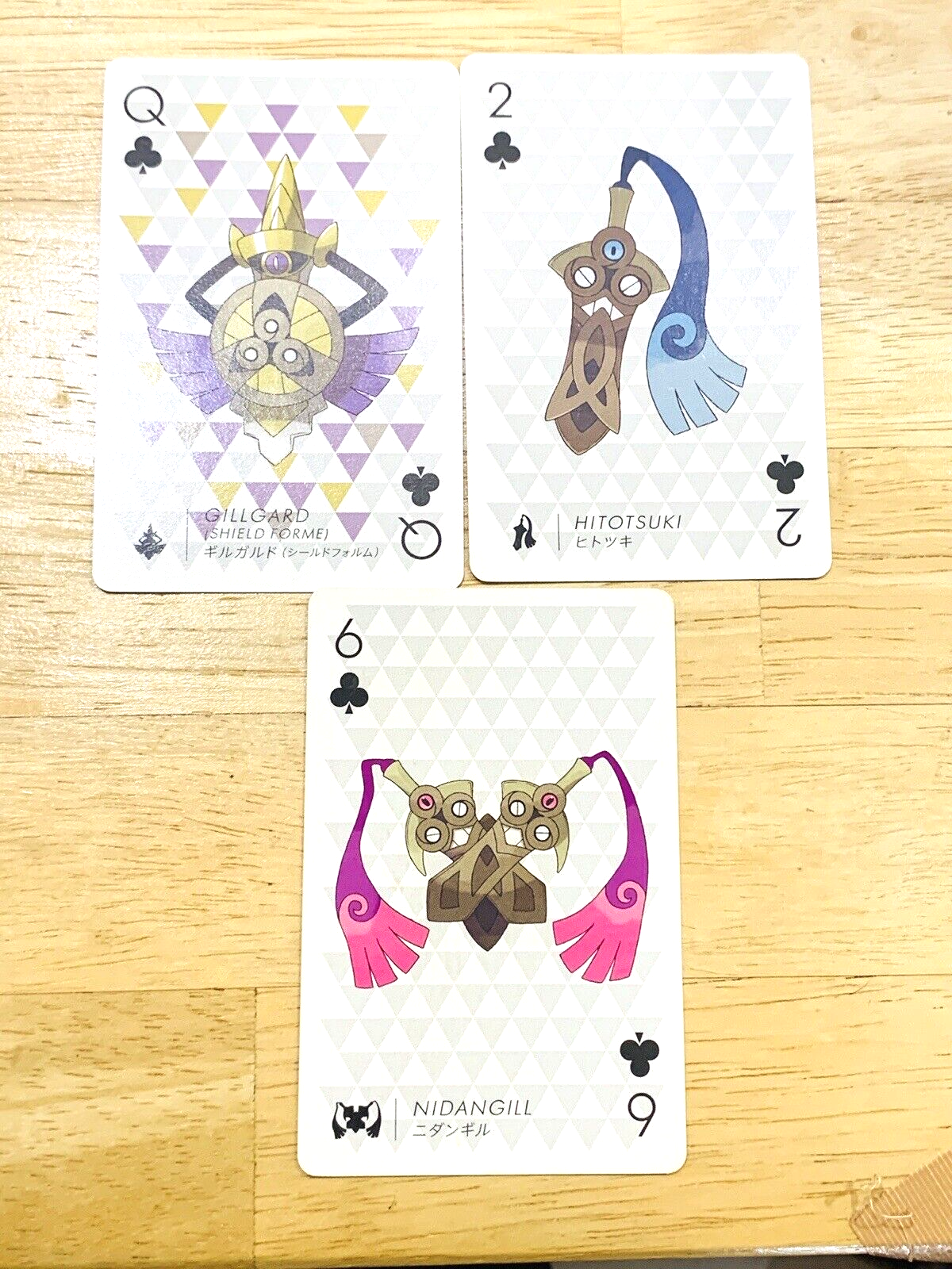 Honedge Doublade Aegislash lPokemon Playing Card Pokercard