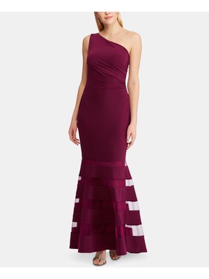 

LAUREN RALPH LAUREN Женское бордовое вечернее платье макси без рукавов, Burgundy