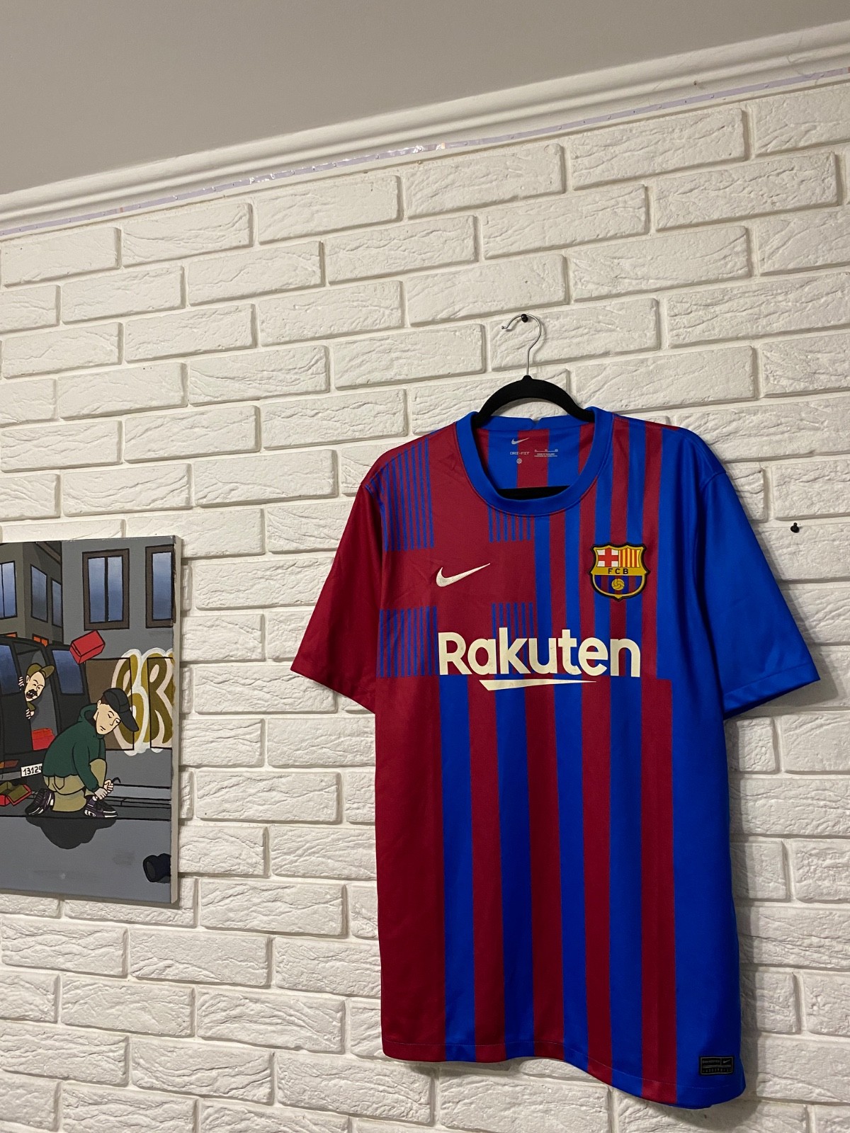 FC Barcelona シャツ XL 1992-95 Barcelona Home Shirt & Shorts - 8/10 - (L)