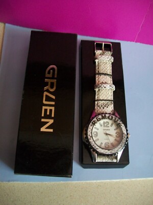 GRUEN Snake Print Watch New AVON