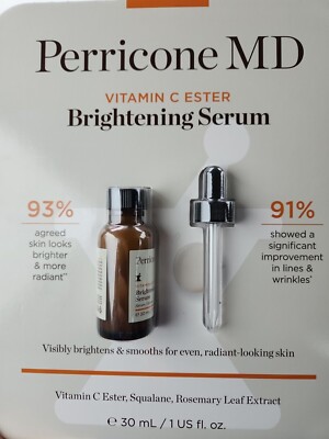 NEW Perricone MD Vitamin C Ester Brightening & Serum Squalane Rosemary Leaf 1oz