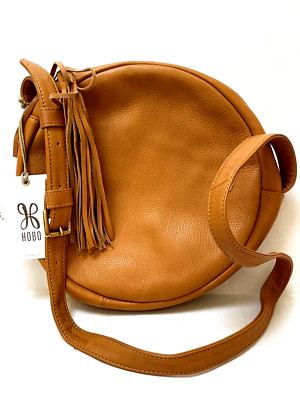 HOBO International Shoulder Bag Butterscotch Leather Groove w/Tassel $228 NWT