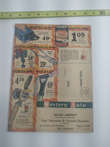 1962 Western Auto 53 rd Anniverary Catalog&nbsp;- Western Flyer, bicycle wizard Tools