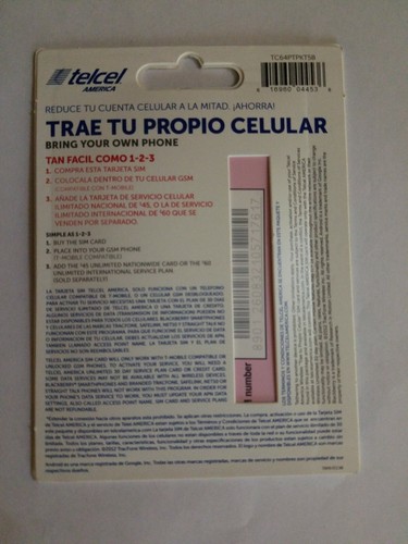 Telcel America Trae Tu Propio Celular TC64PTRPKT5BMB.  Plan Sold Separately.
