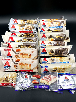 50 ASSORTED FLAVOR - ATKINS - ADVANTAGE -PROTEIN (WITH 20 MEAL BARS) SNACK TREAT