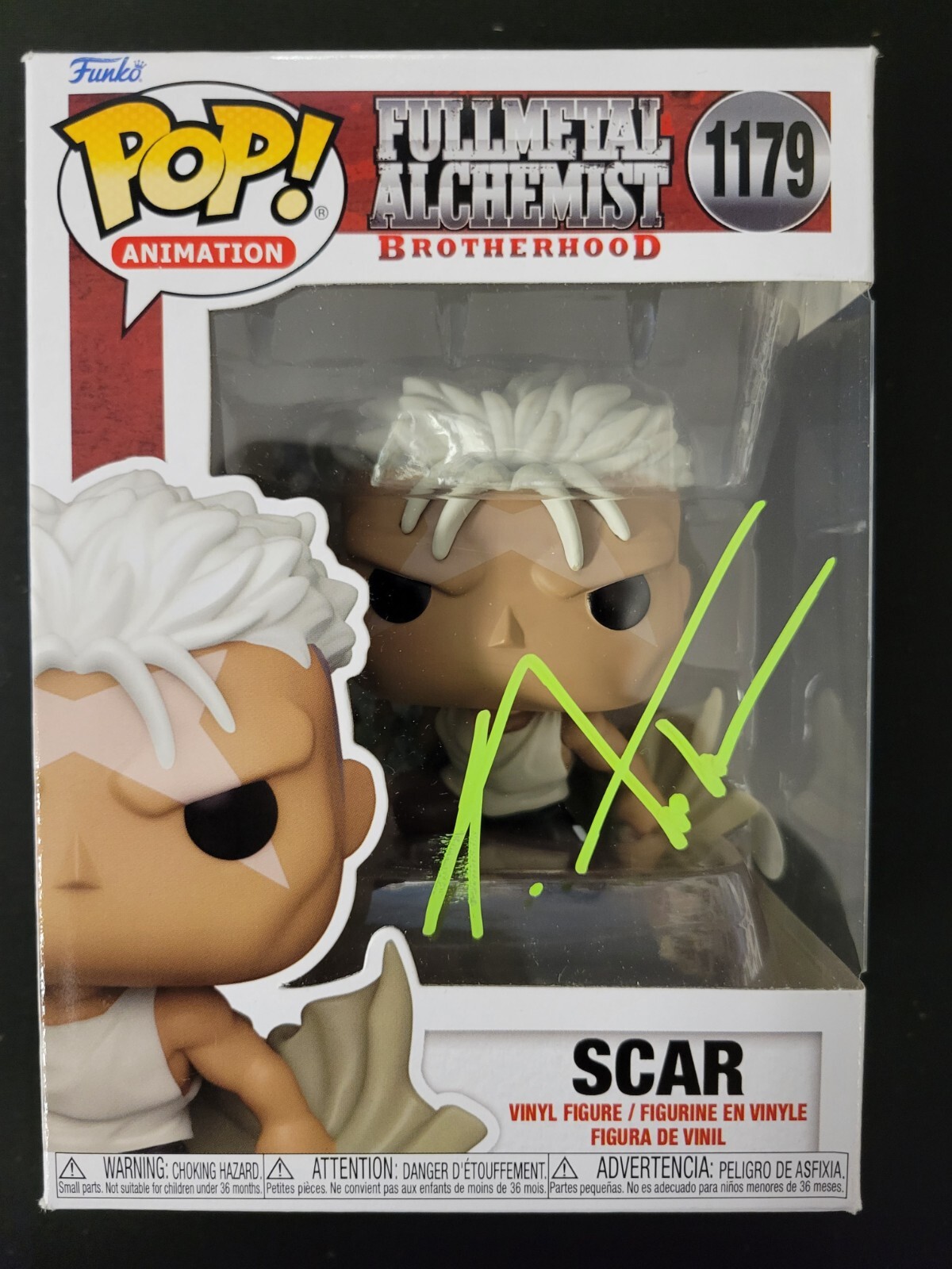 Funko POP! #1179 Fullmetal Alchemist - Scar - Signed By J