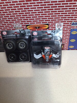 1/18 GMP ACME BRADFORD 427 CHEVY BIG BLOCK ENGINE AND WHEELS SET  A1800811E & W