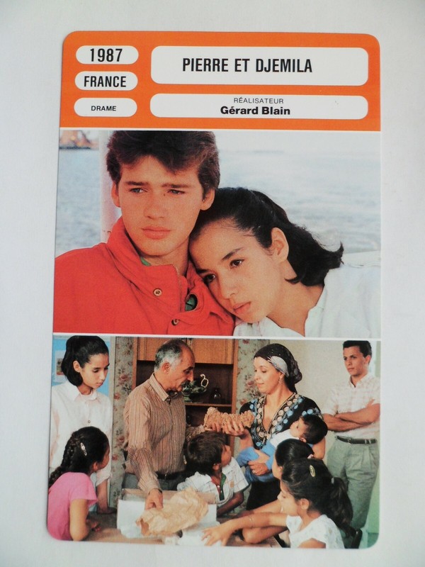 Carte Fiche Cinema 1987 Pierre Et Djemila Jean Pierre AndrÃ© Nadja Reski Abdelkad