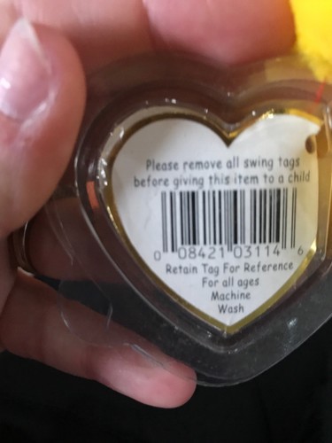 TY Pillow Pal WOOF Orange Dog Beanie Baby Plush Toy Floppy Toy 1998 NWT MWMT