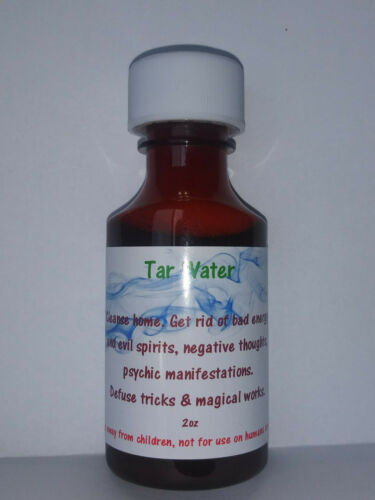 2 oz Blessed Holy Tar Water Remove Negative Energy Protect Cleansing Old Conjure