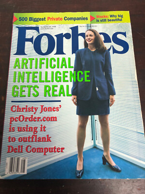 Vtg Forbes Nov 1998 Magazine - Artificial Intelligence Gets Real - Christy Jones