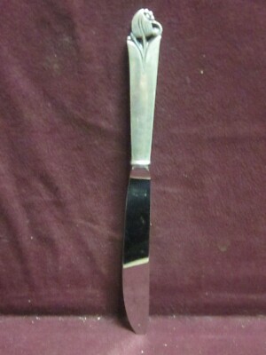 Sterling Frank Smith WOODLILY MODERN KNIFE 8 3/4" no monogram  