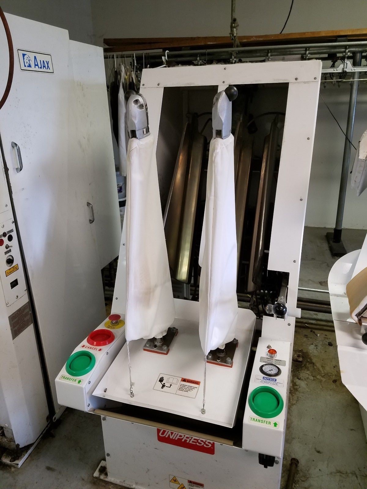 Dry Cleaning Equipment Bundled, Shirt Presses, Utility Presses, UniMac washer...