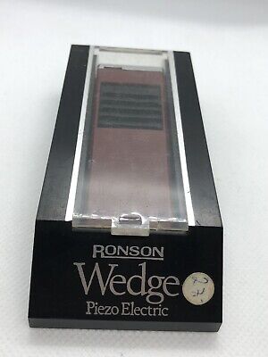 Ronson Wedge Piezo Electric Feuerzeug Lighter Neuwertig