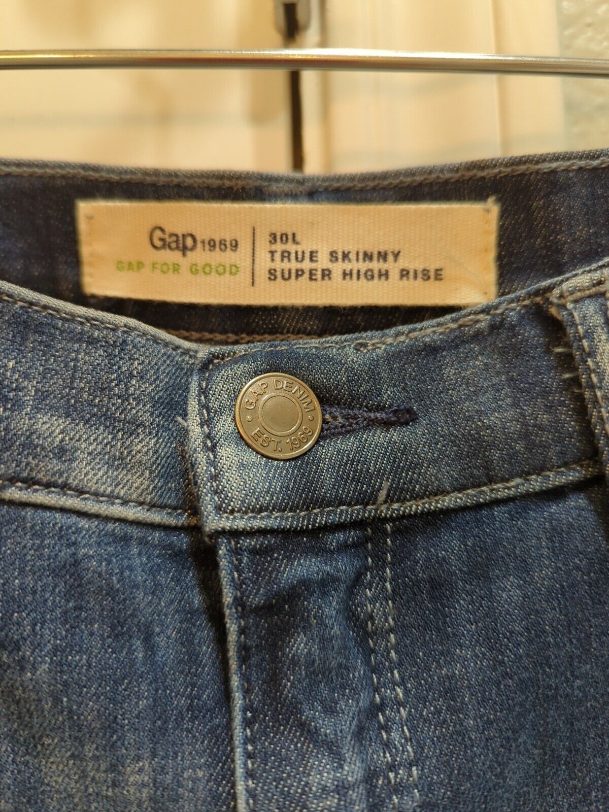 Gap 1969 true skinny clearance super high rise