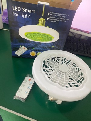 E27 Modern Led Ceiling Fan with Light Bedroom Living Room Fan With Remote