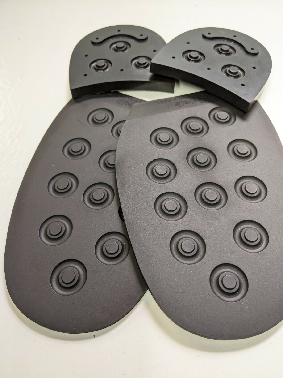 Premium Quality British made stick on Dainite rubber soles and heels.