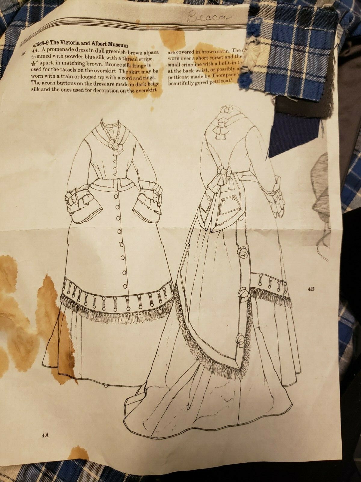 1868 Replica Promanade Dress