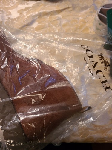 Pre-owned Coach $450  Men Suede Leather Shoes Boots 11 D Brown Limited Edition