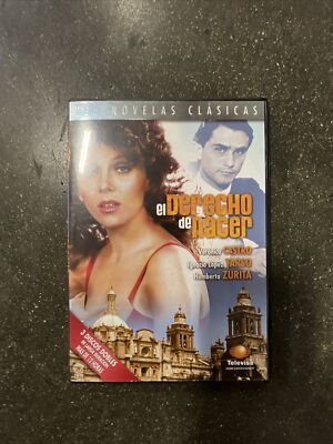 El Derecho De Nacer (DVD, 2007, 3-Disc Set, Telenovelas Clasicas) Scratch Free!