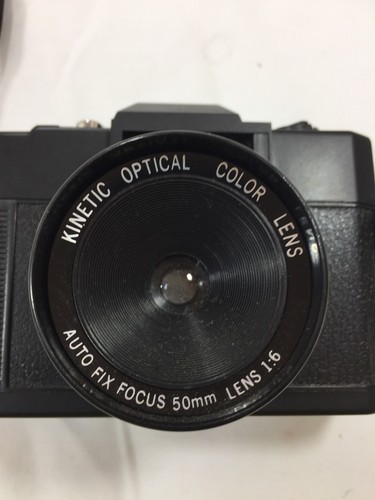 Vtg  Camera Kinetic Optical Color Lens Auto Fix Focus 50mm 1:6 Nice