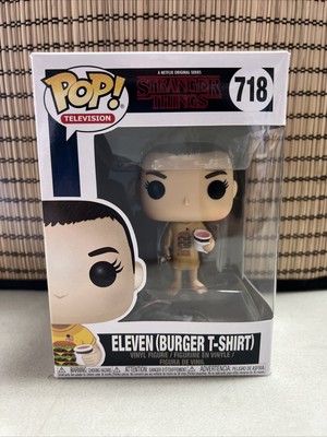 Funko Pop! Stranger Things Eleven (Burger T-Shirt) #718 Vinyl Figure 