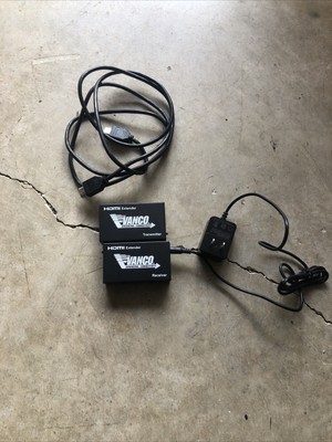 Vanco 280502 -- HDMI Extender Over 2x CAT5e Transmitter and Receiver -- AS IS