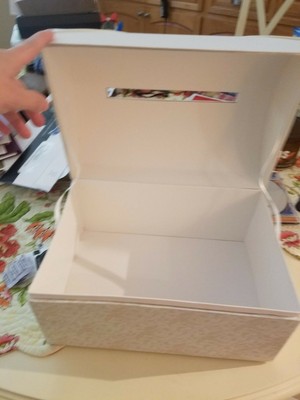 Lillian Rose Vintage Ivory Satin Wedding Reception Card Box BRAND NEW