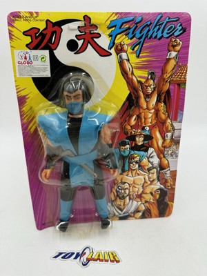 KO Mortal Kombat FIGHTER Sub-Zero Globo Unpunched MOC Bootleg Paco NOS Rare!  