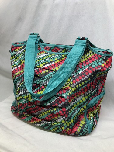 Thirty One 31 All Pro Tote Pool Beach Gym Yoga Travel Diaper Bag Graffiti Dot