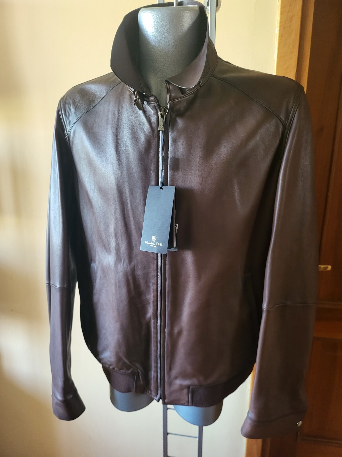 NEW Massimo Dutti キルト裏地付きナッパレザージャケット M NEW Massimo Dutti キルト裏地付きナッパレザージャケット M NEW