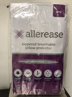 AllerEase ZIPPERED BREATHABLE Pillow Protector, King - 2 Pack