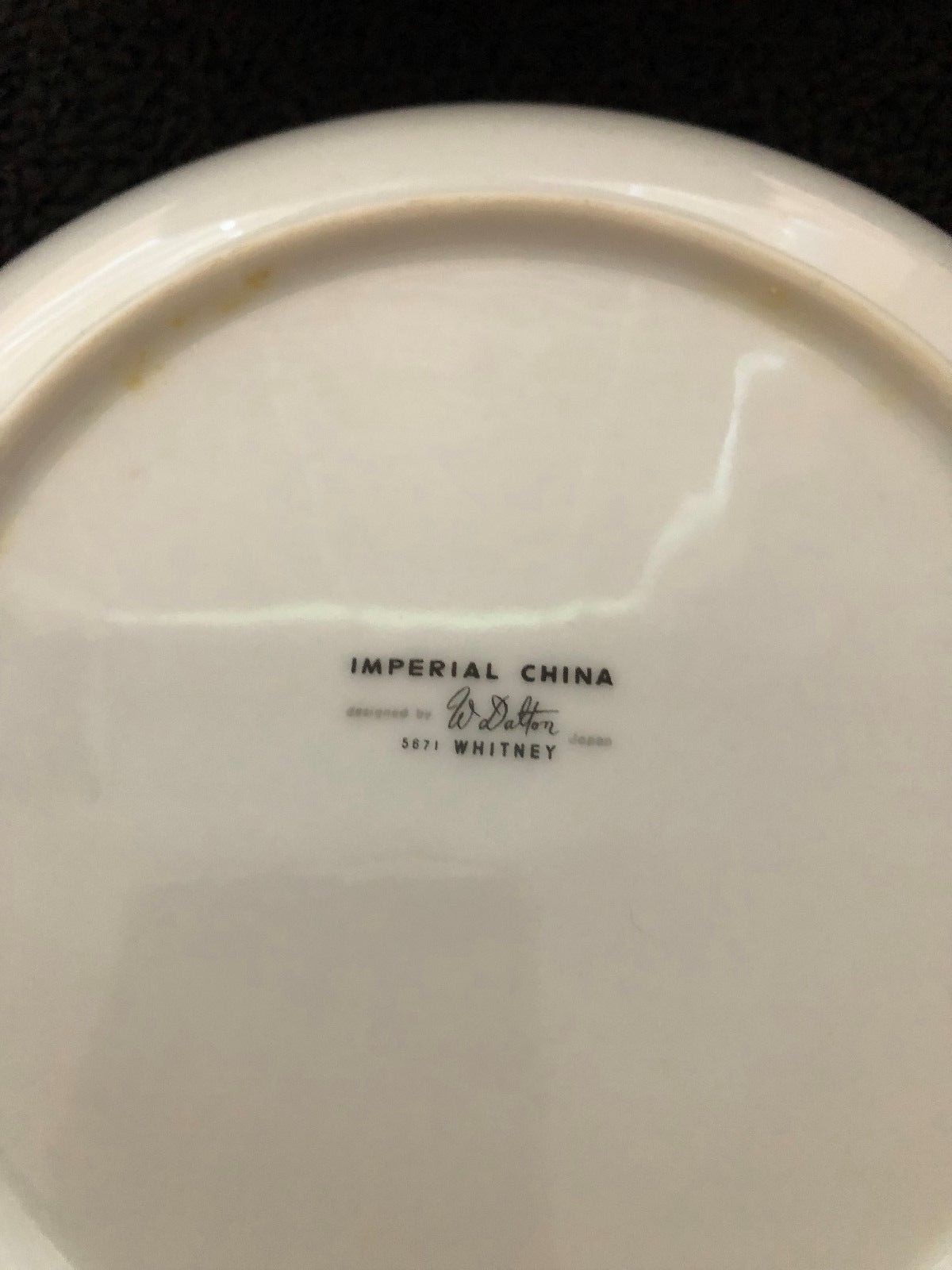 Whitney by Imperial China Japan set of 4 bread/butter plates pre-owned