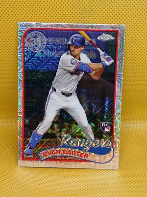 2024 Topps Chrome Update 1989 Silver Pack Mojo Parallel - Evan Carter #T89CU-10