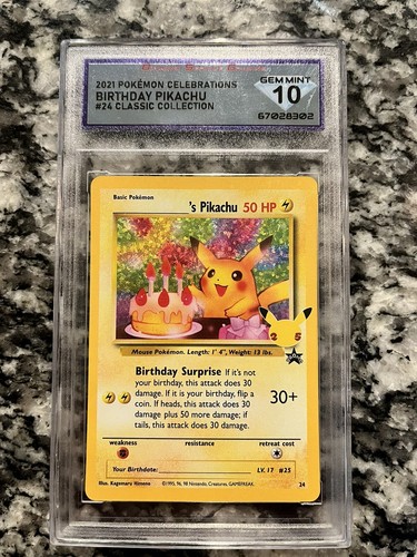 2021 Pokemon Celebrations Classic Collection Birthday Pikachu #24