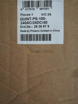 ONE NEW PHOENIX CONTACT QUINT-PS-100-240AC/24DC/40 2938879
