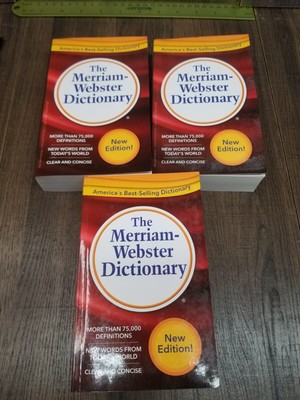 (3) The Merriam Webster Dictionary New Edition Compact Travel Size 4in x 6.5 in