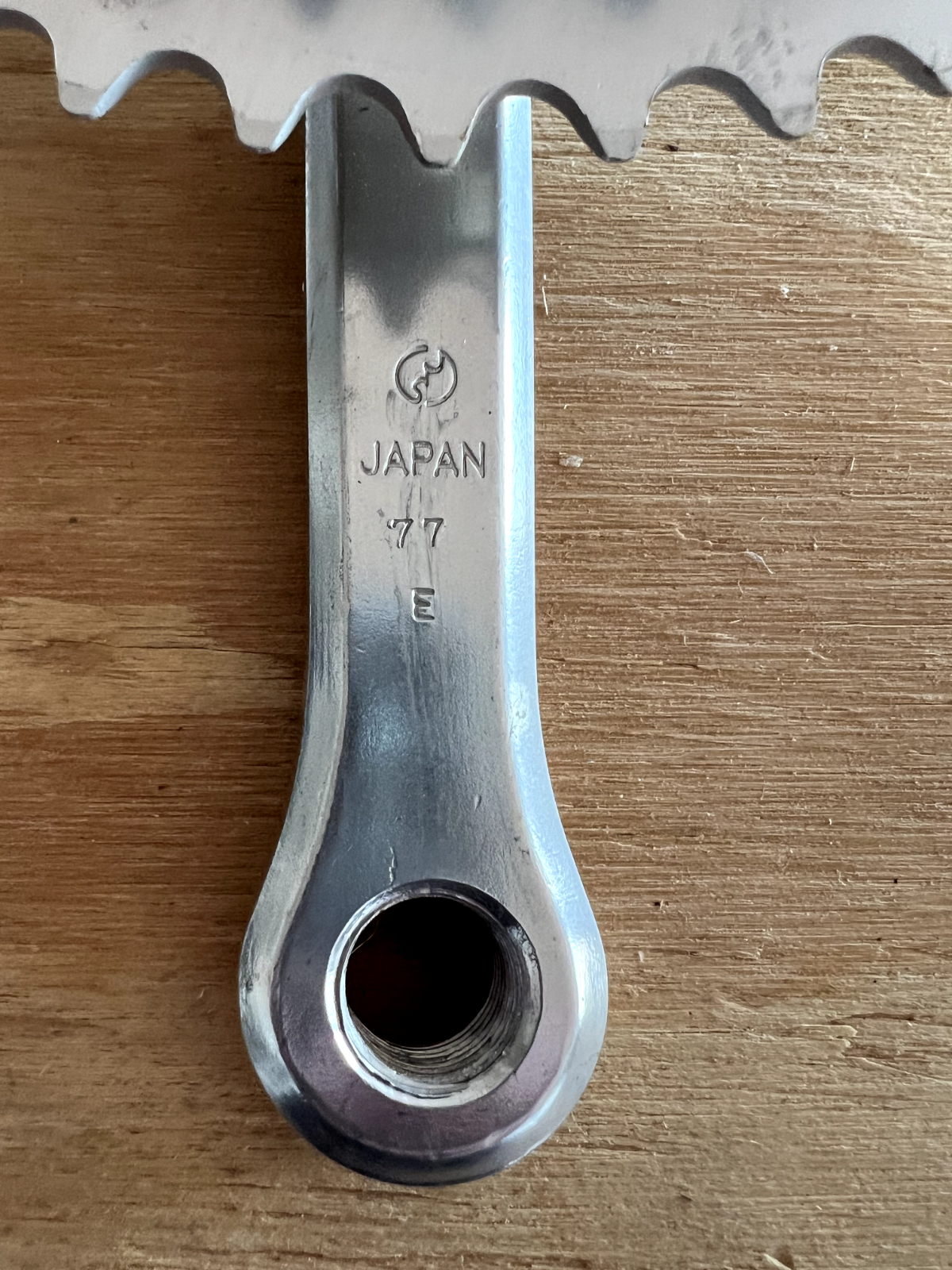 NOS Vintage SR Apex Sakae Bicycle  Crankset 52/44 165mm Arms 1977 New Old Stock