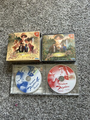Shenmue II (Sega Dreamcast, 2001) Import JAPAN Complete + Virtua Fighter Discs