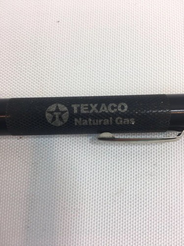 Black Mini Maglite AA Flashlight Vintage Texaco Natural Gas Advertising