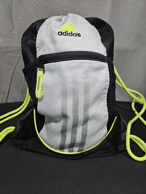 Adidas Alliance Black White Lime Green Sackpack Backpack
