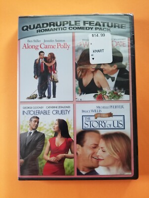 NEW - Along Came Polly / Wedding Date / Intolerable Cruelty / Story of Us - DVD
