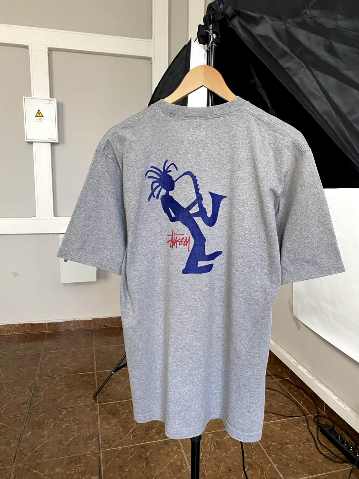 🇺🇸 ☮️ Vintage 90s Stussy Jazz Man Outdor Peace Old 🇺🇸 ☮️ Vintage 90s Stussy Jazz Man Outdor Peace Old