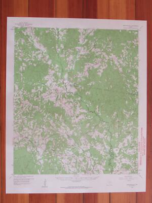 Martinsville Texas 1959 Original Vintage USGS Topo Map