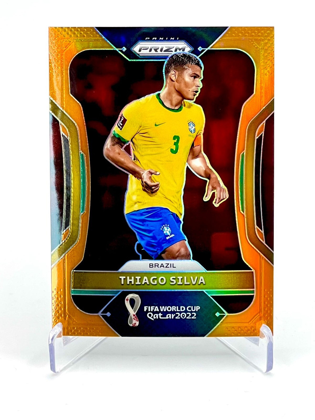 panini prizm Qatar gold Thiago 01/10 サイン 安く 買うゲーム・おもちゃ・グッズ - panini prizm Qatar gold Thiago
