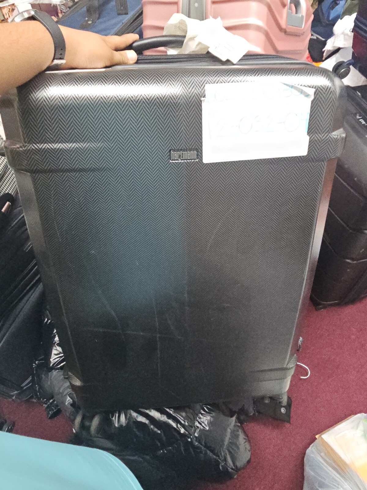 Hartmann Century Deluxe Hardside Spinner Suitcase - Silver Damaged New Reg 350
