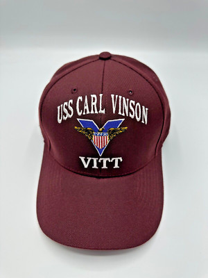 USS Carl Vinson VITT Logo The Corps Bordo Baseball Cap Hat One Size