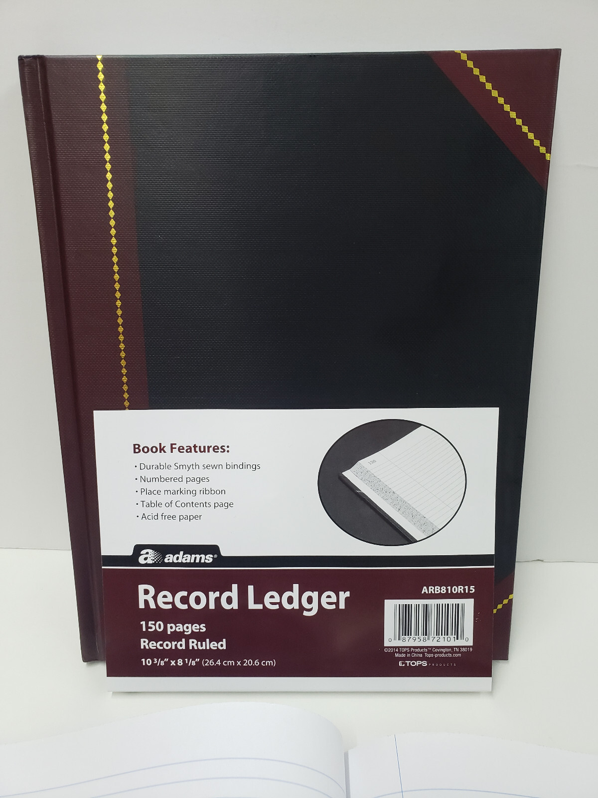 Adams Record Ledger ARB810R15, 150 Pages, Hard cover, New/Sealed, SHIPS FREE