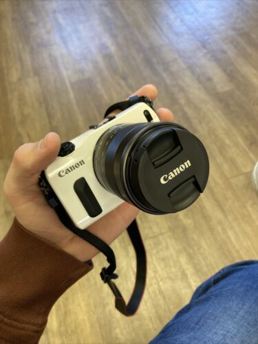 Canon EOS M Digital Camera White w/ 18-55 F/3.5-5.6 STM Lens Canon EOS M Digital Camera White w/ 18-55 F/3.5-5.6 STM Lens